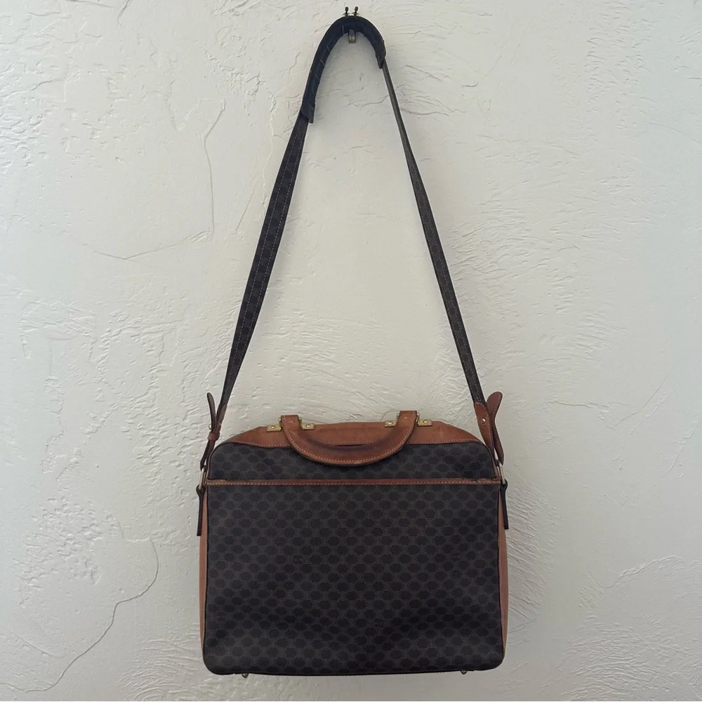 Vintage 90s Celine Macadam purse / crossbody / satchel - Picture 5 of 15